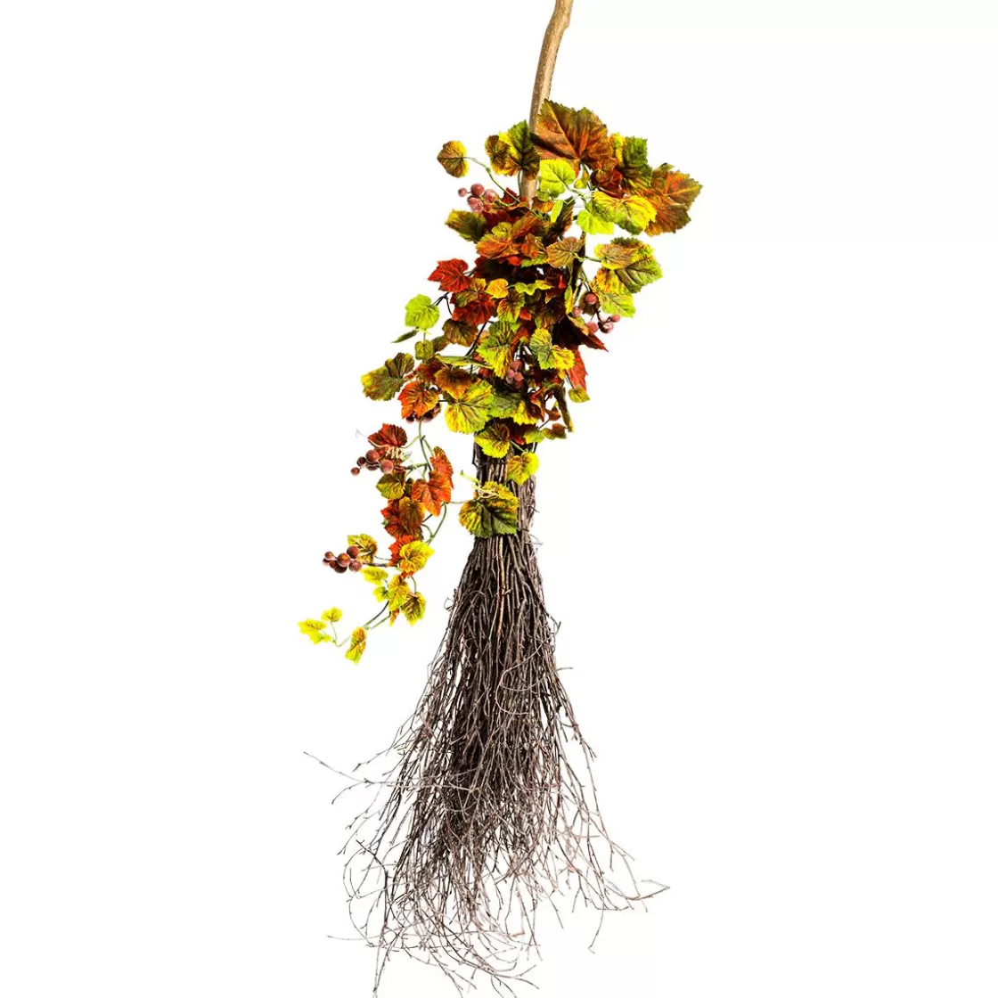 Decoración Temática | Decoración De Otoño>DecoWoerner Escoba Decorativa De Broza, 125 Cm marrón