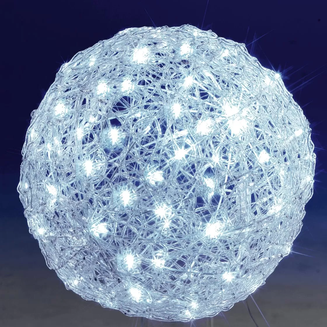 Luces De Navidad>DecoWoerner Esfera Luminosa De Luz LED De Fibras Acrílicas, Ø 50 Cm blanco