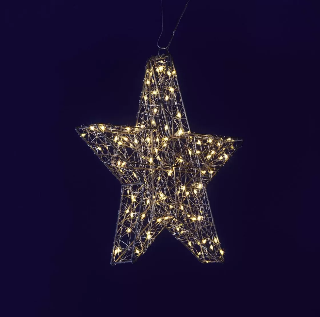 Estrella De Navidad | Luces De Navidad>DecoWoerner Esquema De Estrella LED, Ø 38 Cm plata