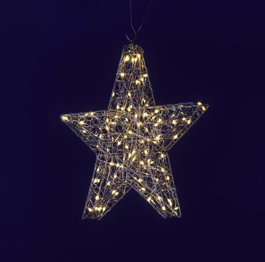 Estrella De Navidad | Luces De Navidad>DecoWoerner Esquema De Estrella LED, Ø 38 Cm plata