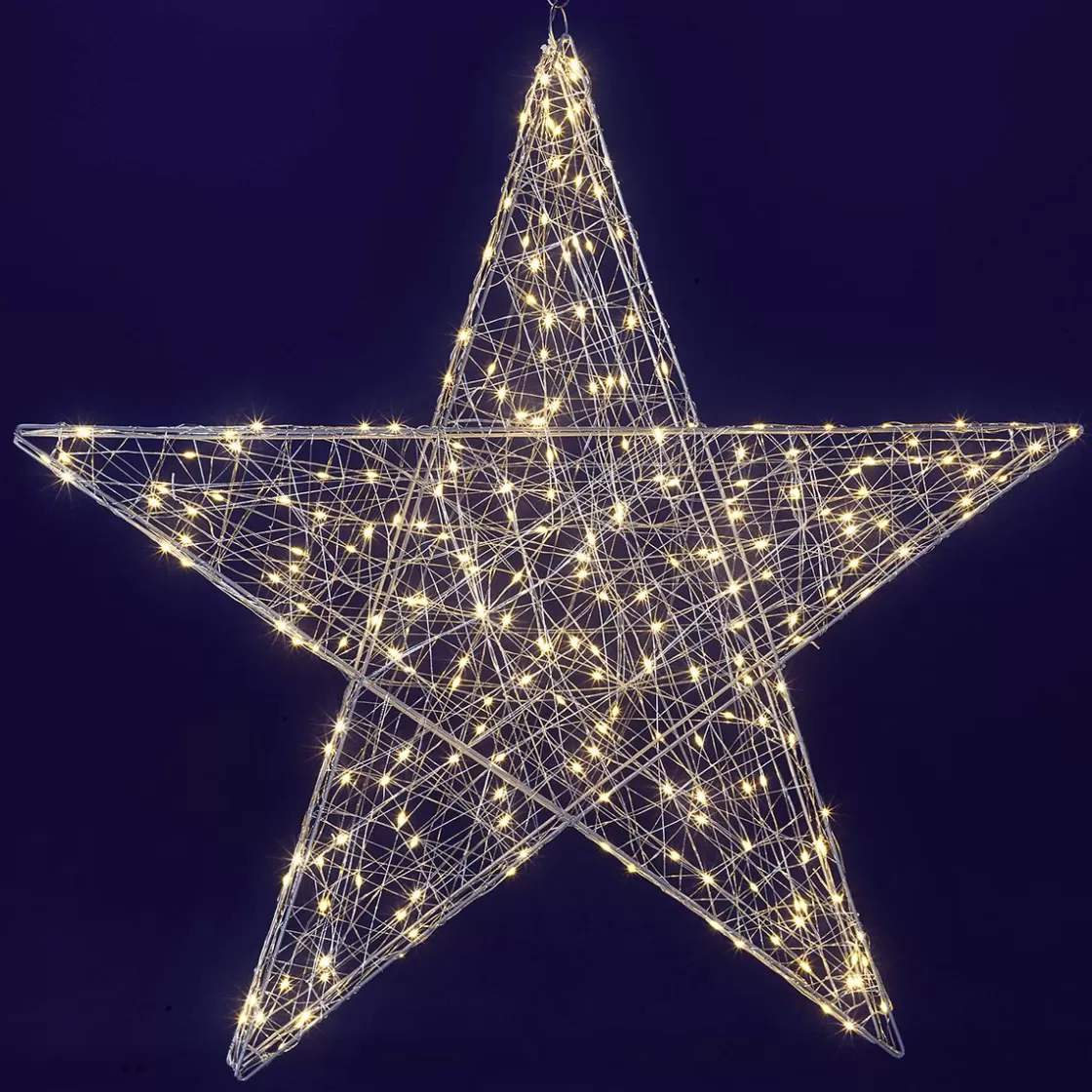 Estrella De Navidad | Luces De Navidad>DecoWoerner Esquema De Estrella LED, Ø 78 Cm plata