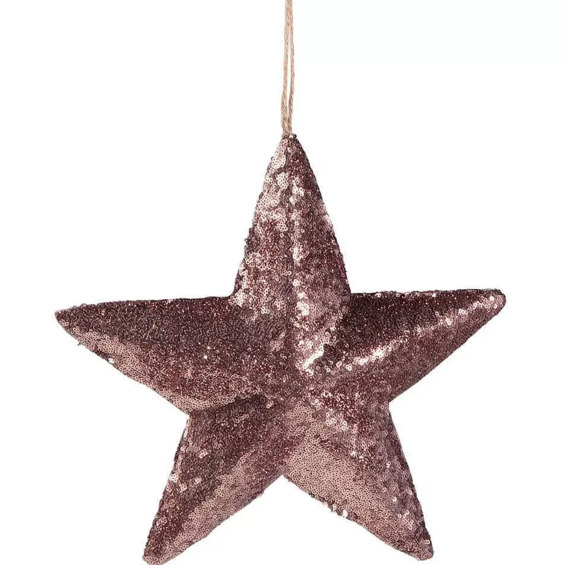 Estrella De Navidad>DecoWoerner Estrella Con Lentejuelas Ø 33 Cm, Nougat marrón