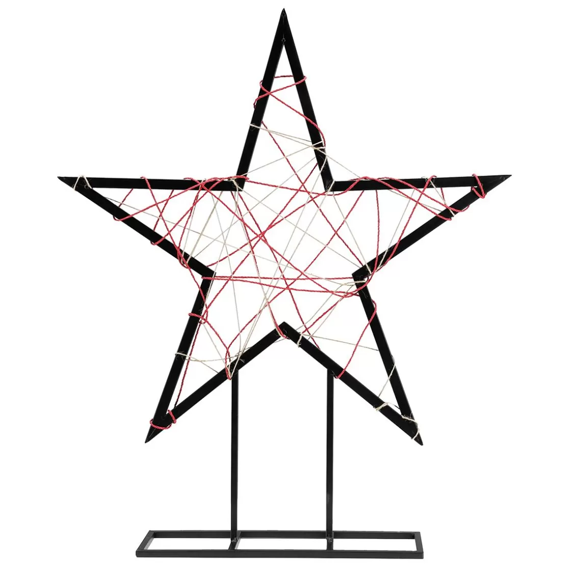 Estrella De Navidad>DecoWoerner Estrella De Metal Altura 80 Cm negro