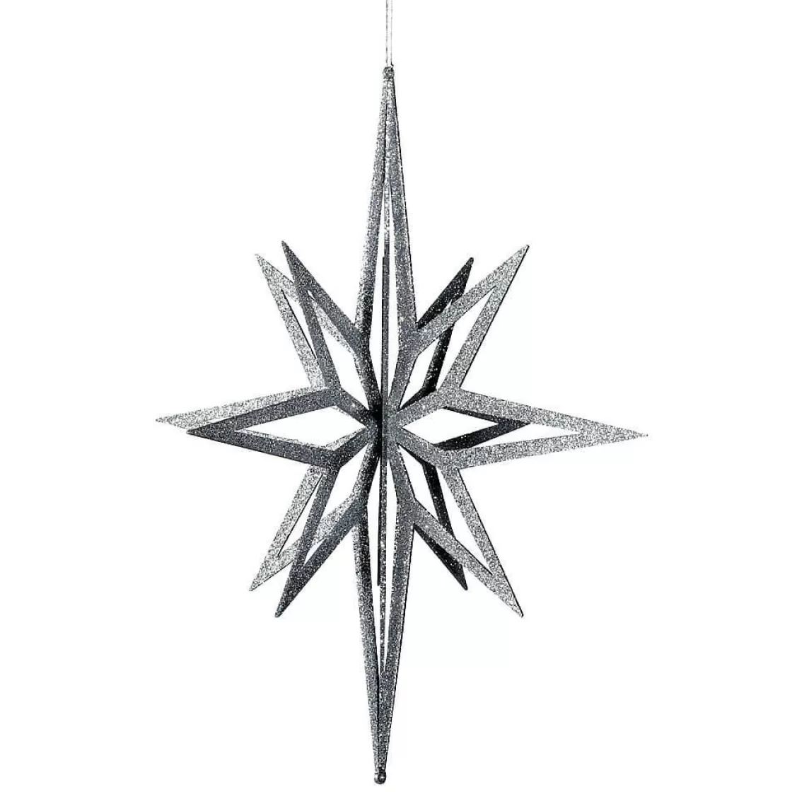 Estrella De Navidad>DecoWoerner Estrella Decorativa 3D, Ø 60 Cm Ø, plata