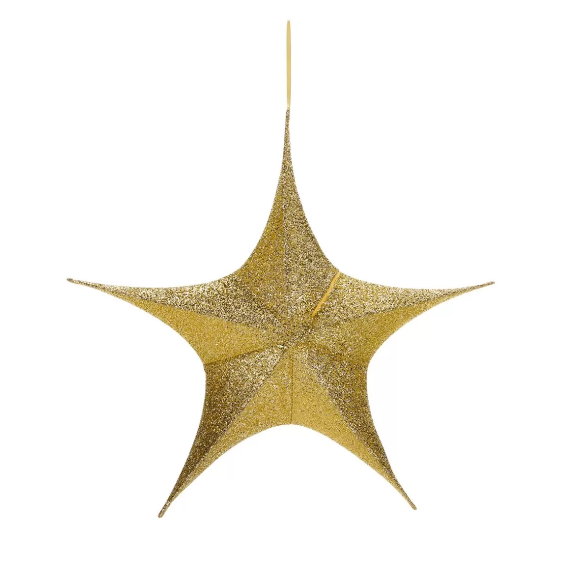 Estrella De Navidad>DecoWoerner Estrella Dorada Plegable Deco Con Cremallera, 40 Cm oro