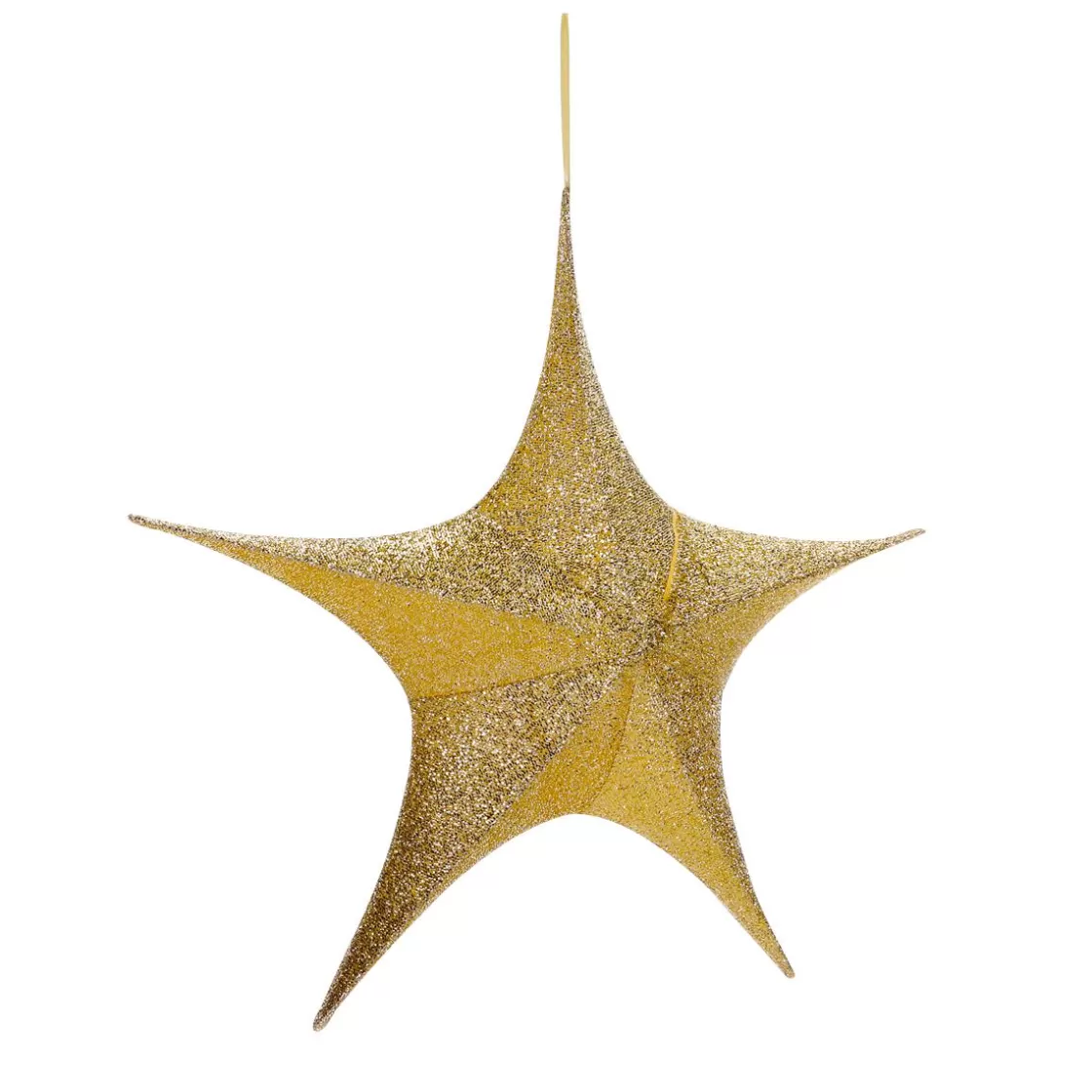 Estrella De Navidad>DecoWoerner Estrella Dorada Plegable Deco Con Cremallera, 40 Cm oro