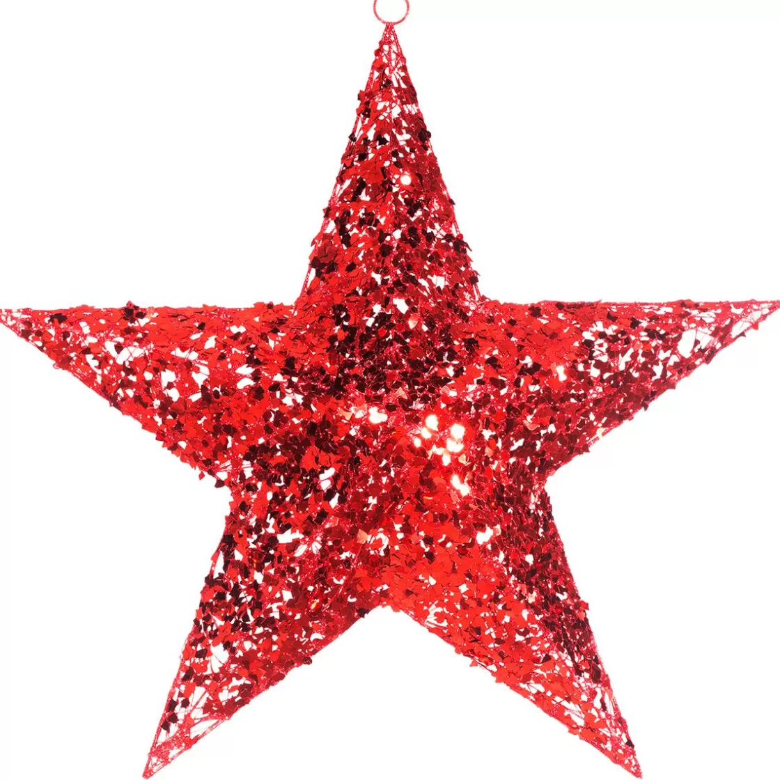 Decoración Navideña Xxl | Estrella De Navidad>DecoWoerner Estrella Gigante Decorativa Roja Ø 120 Cm rojo