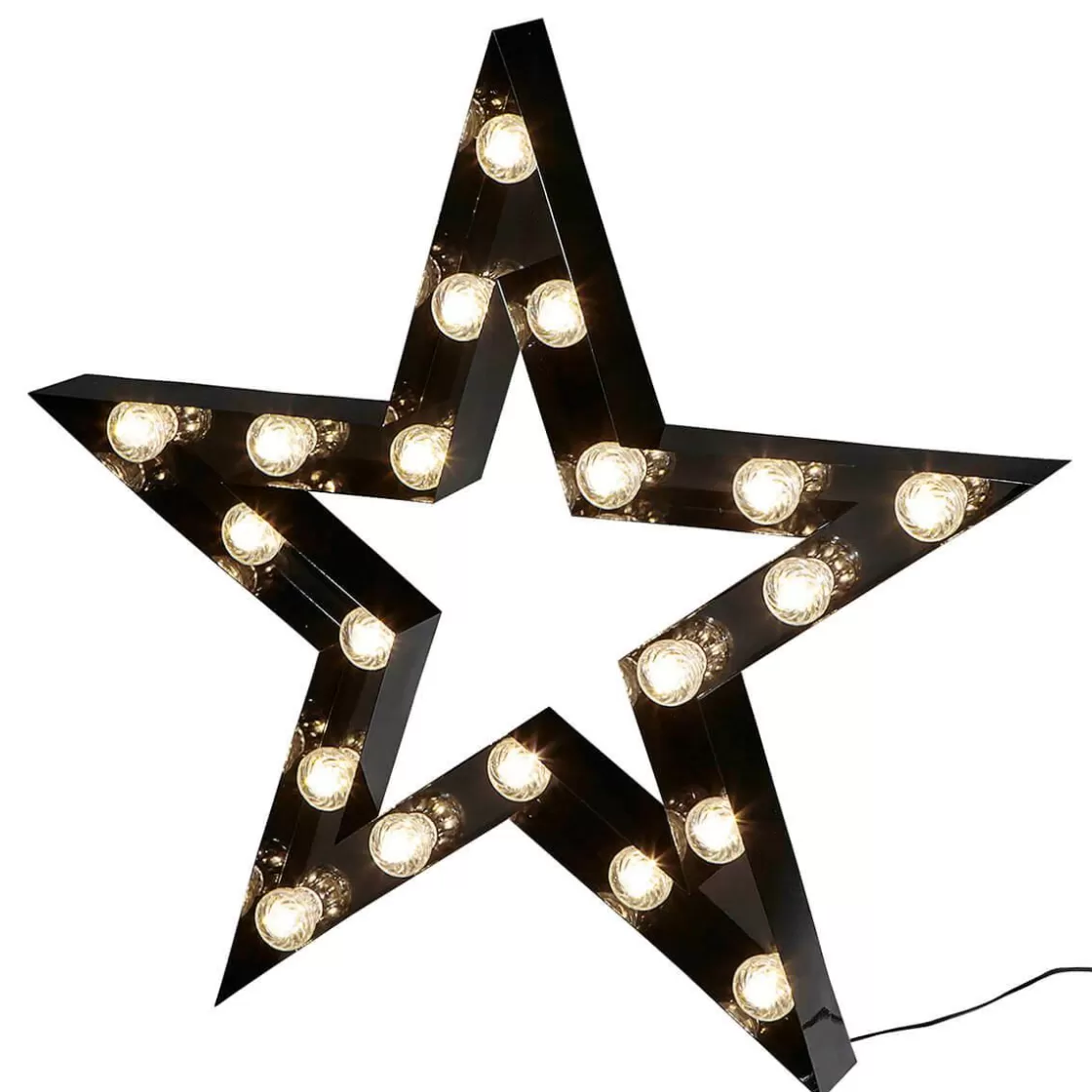 Luz Decorativa | Decoración Temática>DecoWoerner Estrella Luminosa Negra, Altura 95 Cm negro