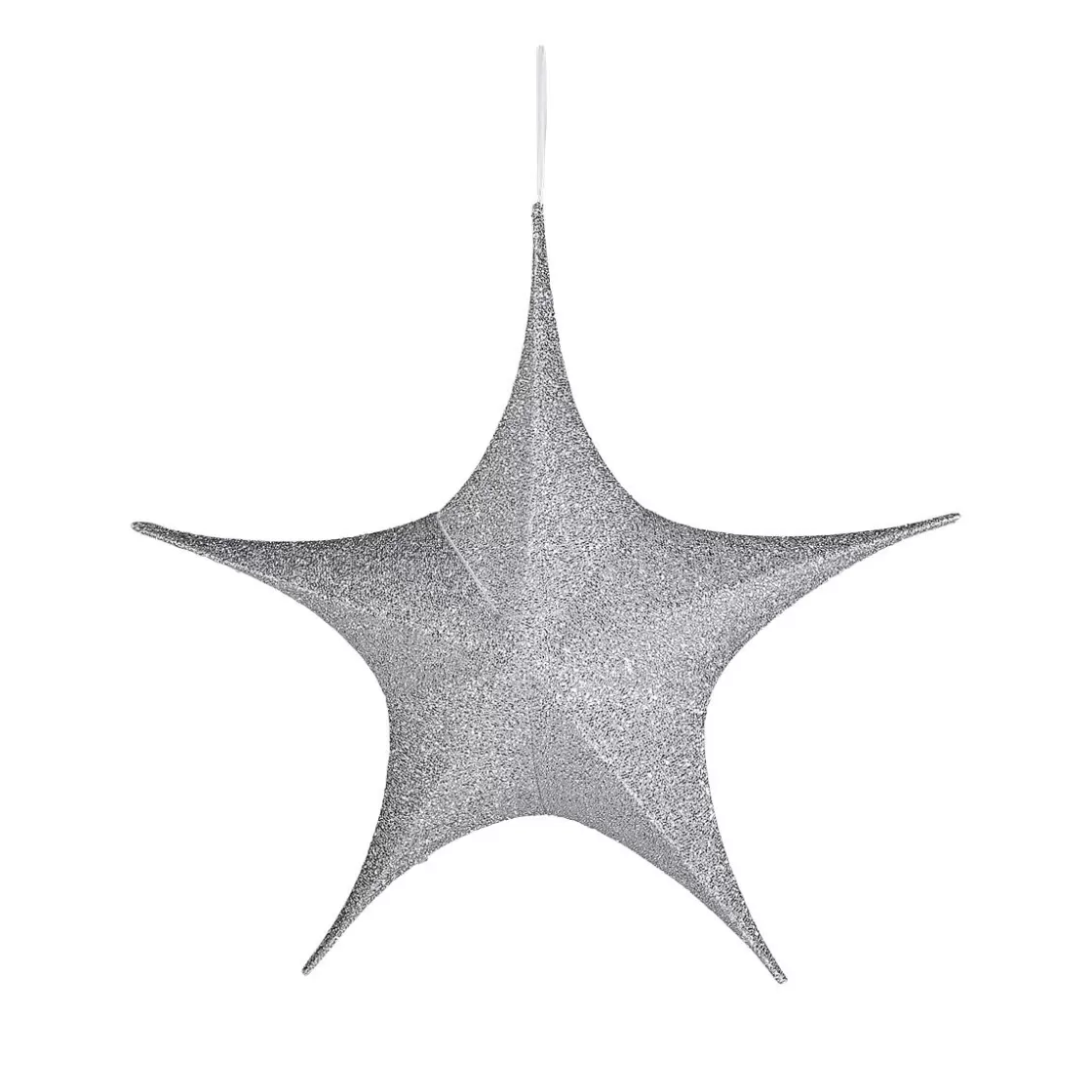 Estrella De Navidad>DecoWoerner Estrella Plegable Deco Plateada Con Cremallera, 40 Cm plata