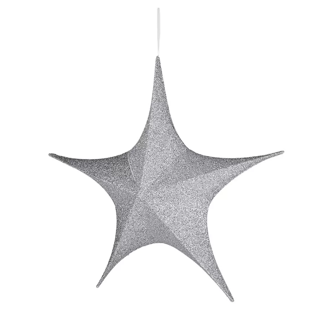 Estrella De Navidad>DecoWoerner Estrella Plegable Deco Plateada Con Cremallera, 40 Cm plata