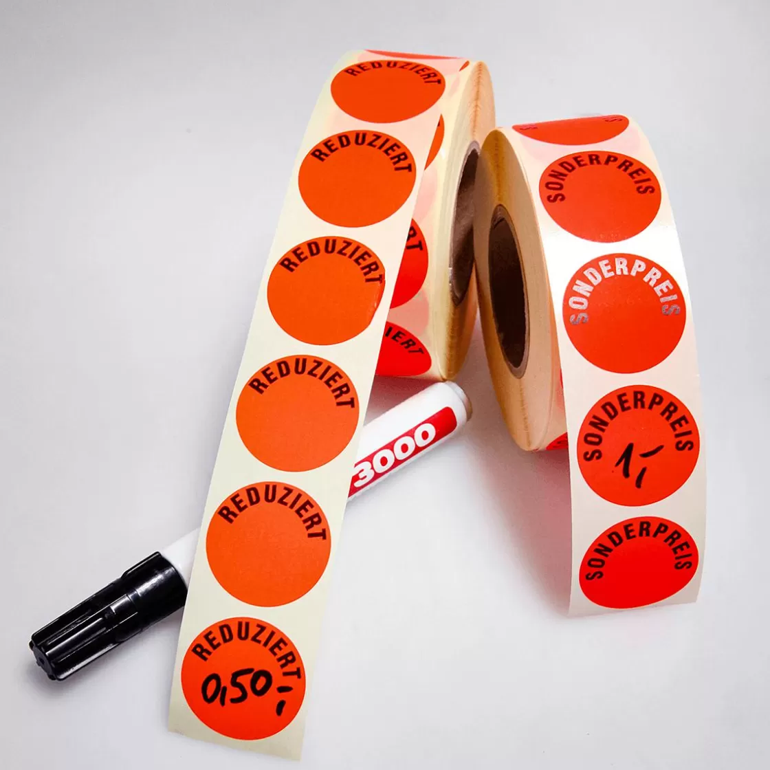 Etiquetaje | Material De Rebajas>DecoWoerner Etiquetas Promocionales Para Etiquetar Descuento, 1000 Piezas rojo