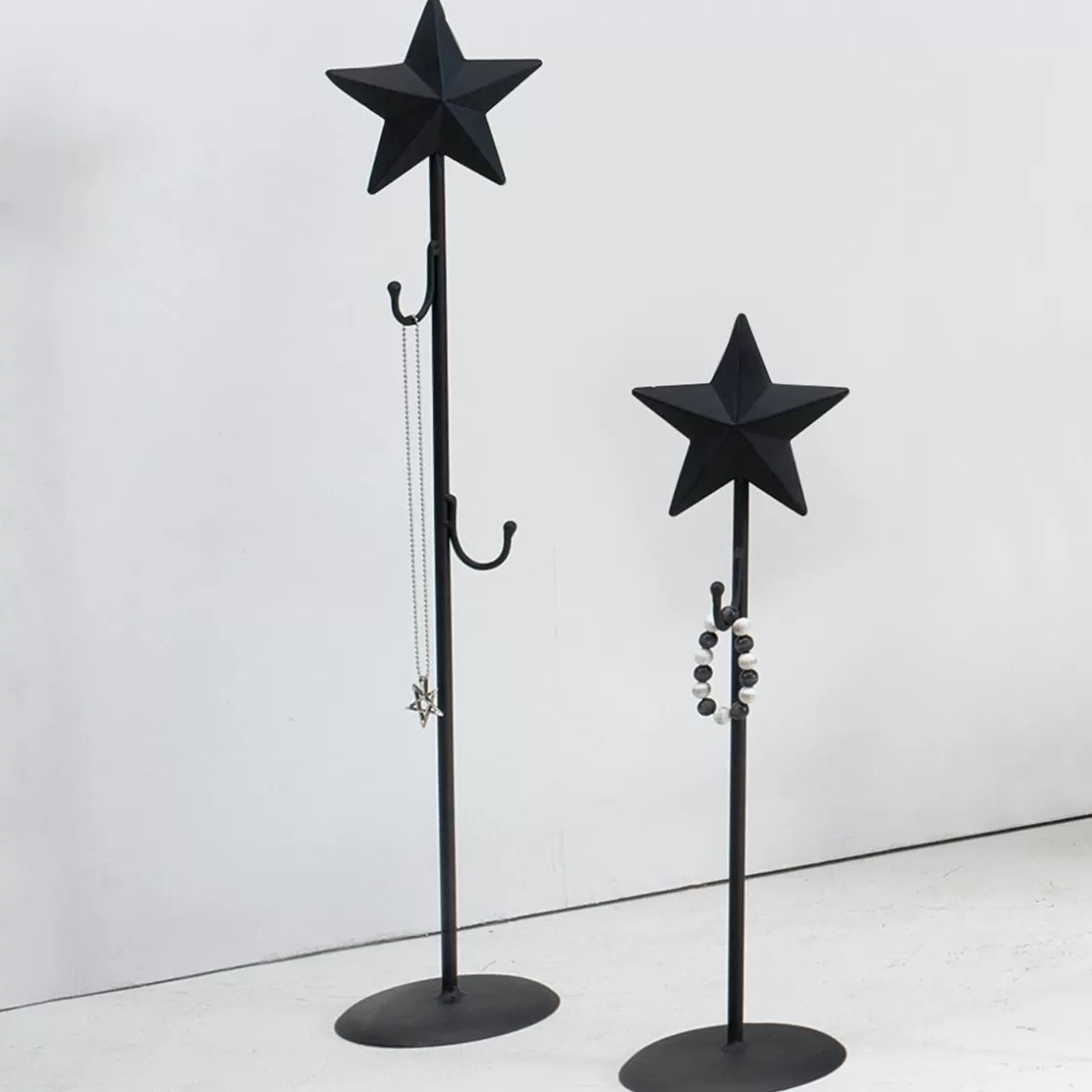 Expositores Para Tiendas | Estrella De Navidad>DecoWoerner Expositor De Accesorios Estrella, 2 Piezas negro