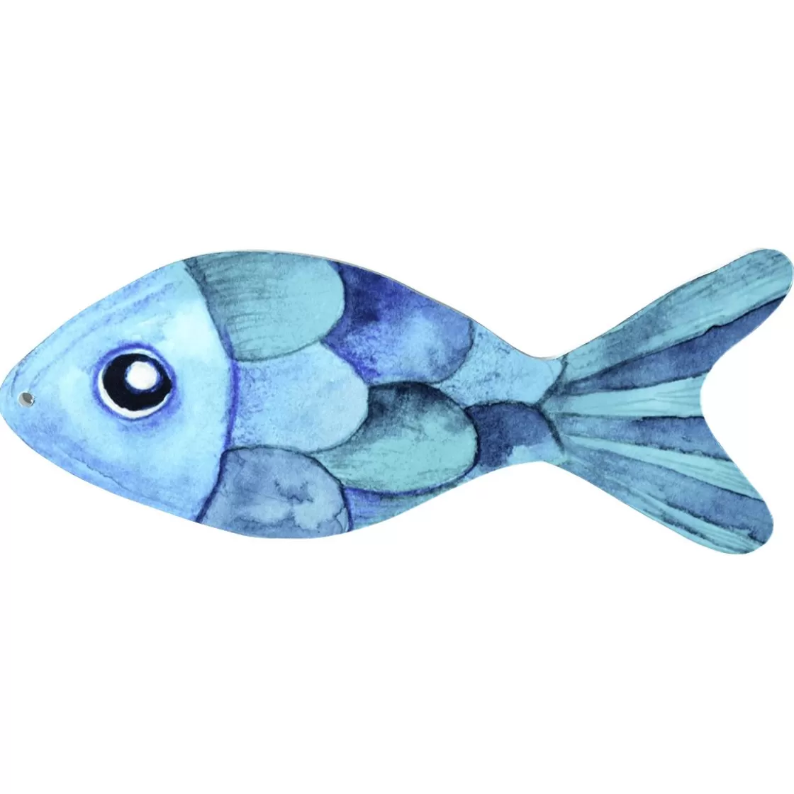 Decoración De Verano>DecoWoerner Expositor De Peces, , Puntos De Colores, 30 X 12 Cm azul