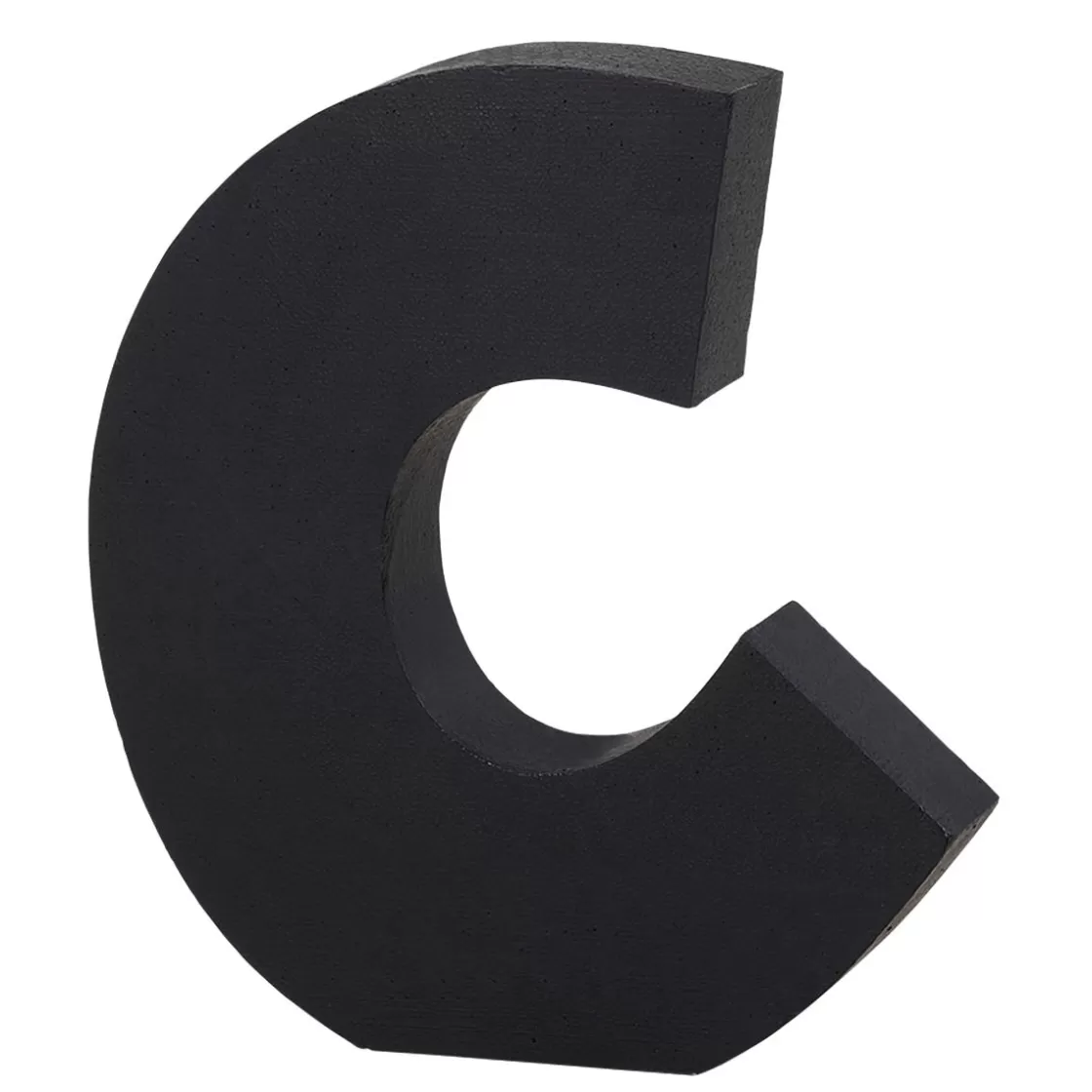 Decoración Temática>DecoWoerner Expositor Decorativo Letra C, Altura 50 Cm negro