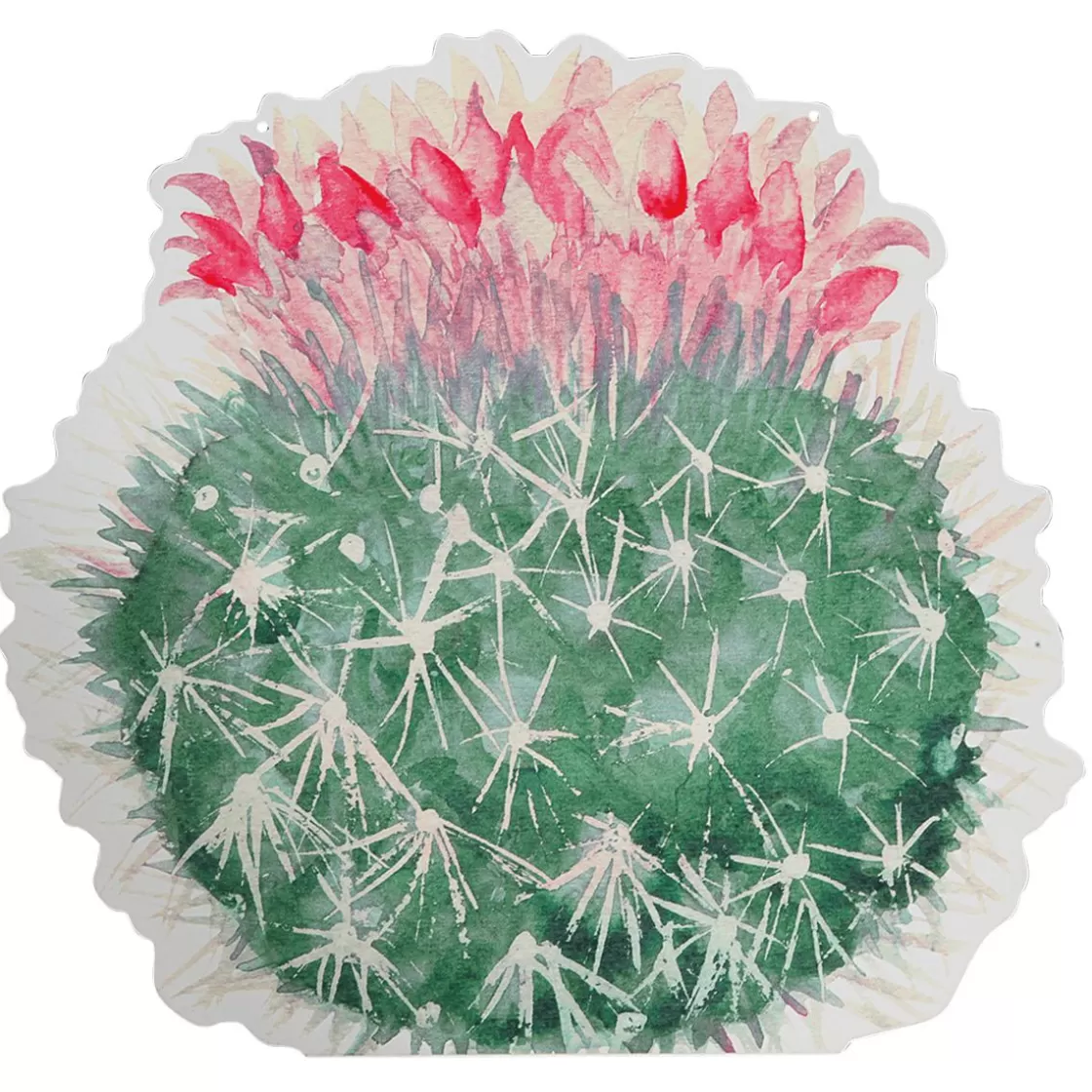 Decoración De Verano>DecoWoerner Expositor Para Colgar "Echinocactus" Fucsia rosa