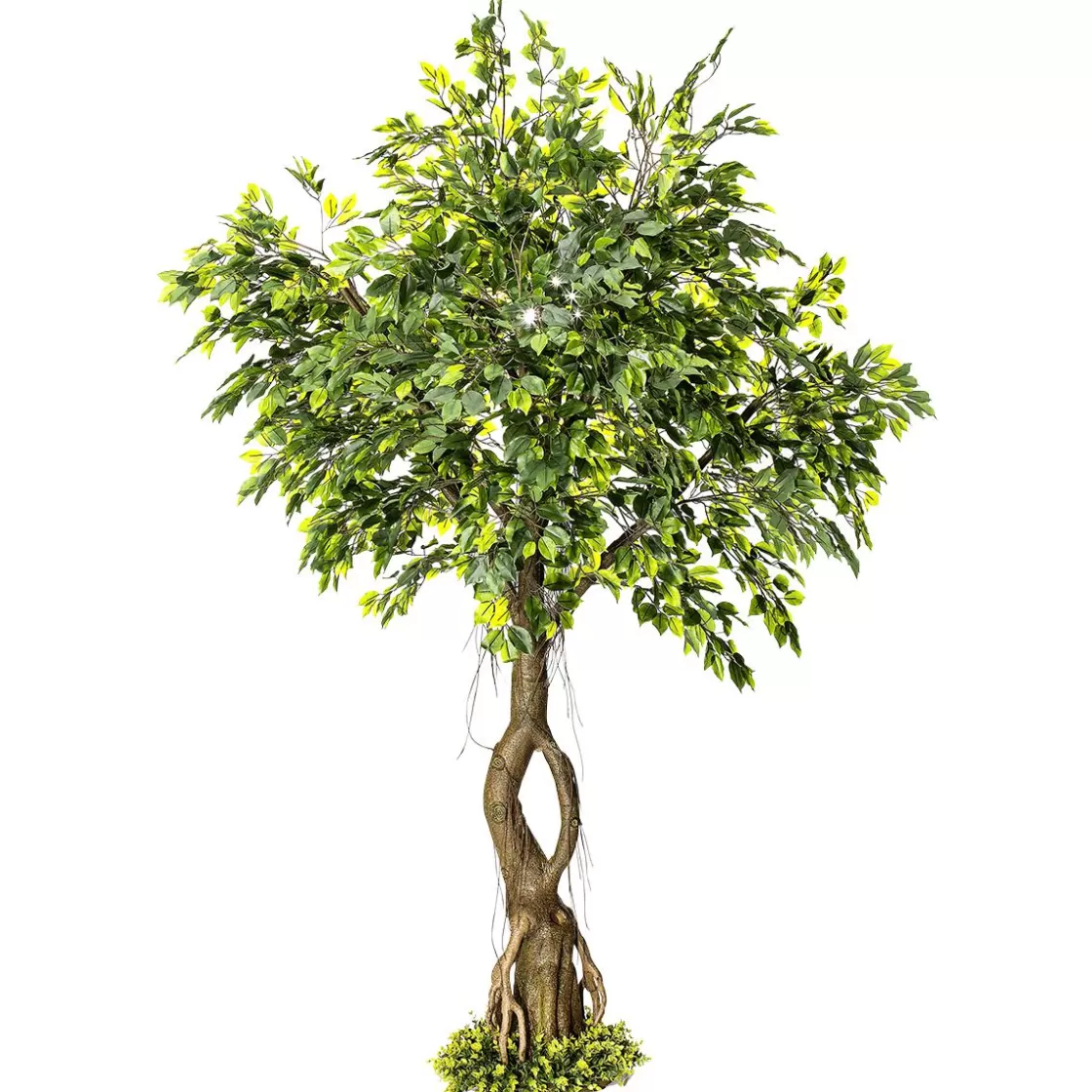 Decoración De Verano | Decoración De Primavera>DecoWoerner Ficus Artificial Con Pie 245 Cm verde