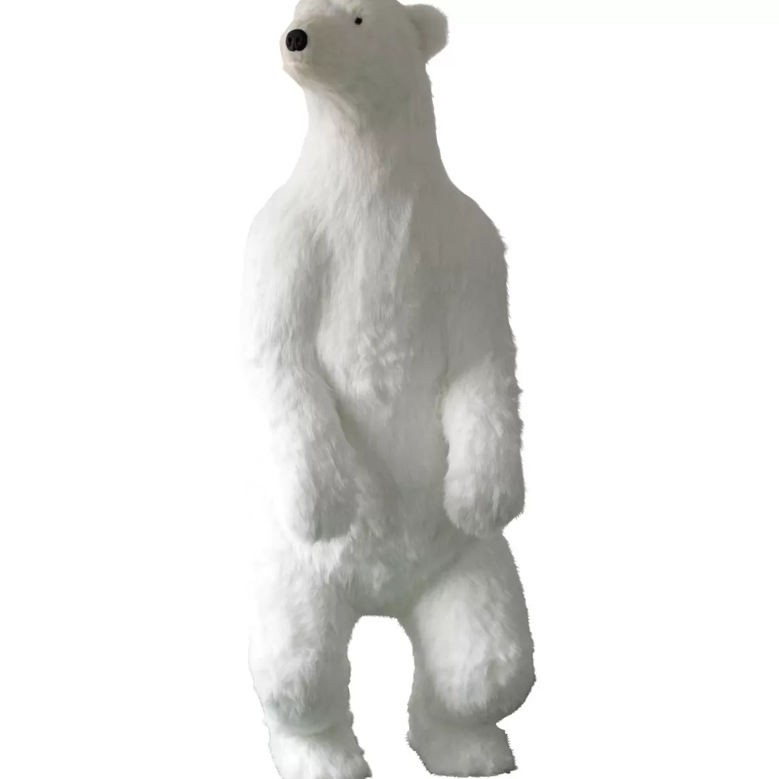 Decoración De Animales | Decoración De Invierno>DecoWoerner Figura Animal De Tamaño Natural Oso Polar, Altura: 190 Cm blanco
