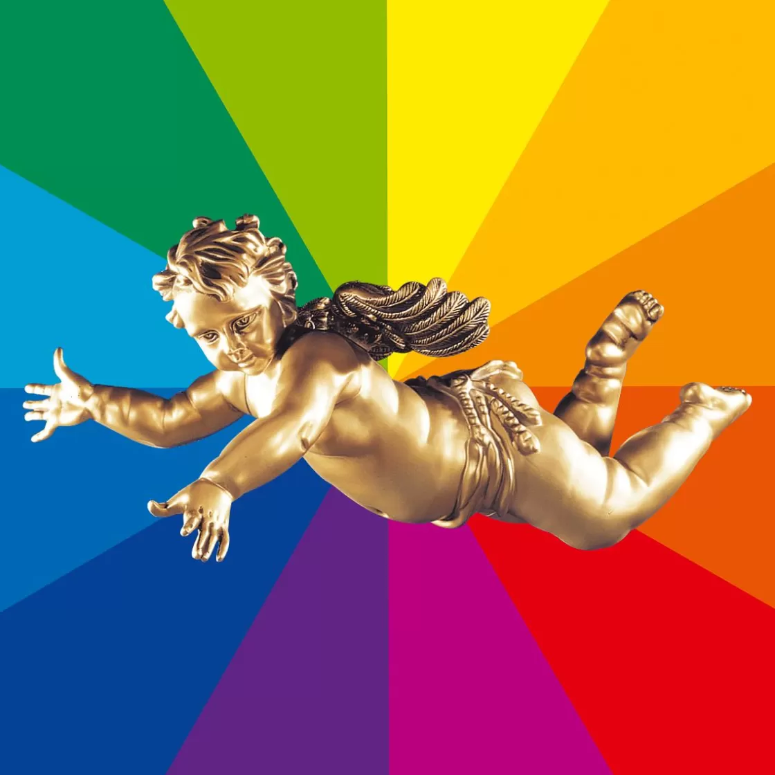 Decoración Navideña Xxl>DecoWoerner Figura De ángel Barroco Volador, 120 Cm, Color A Elegir