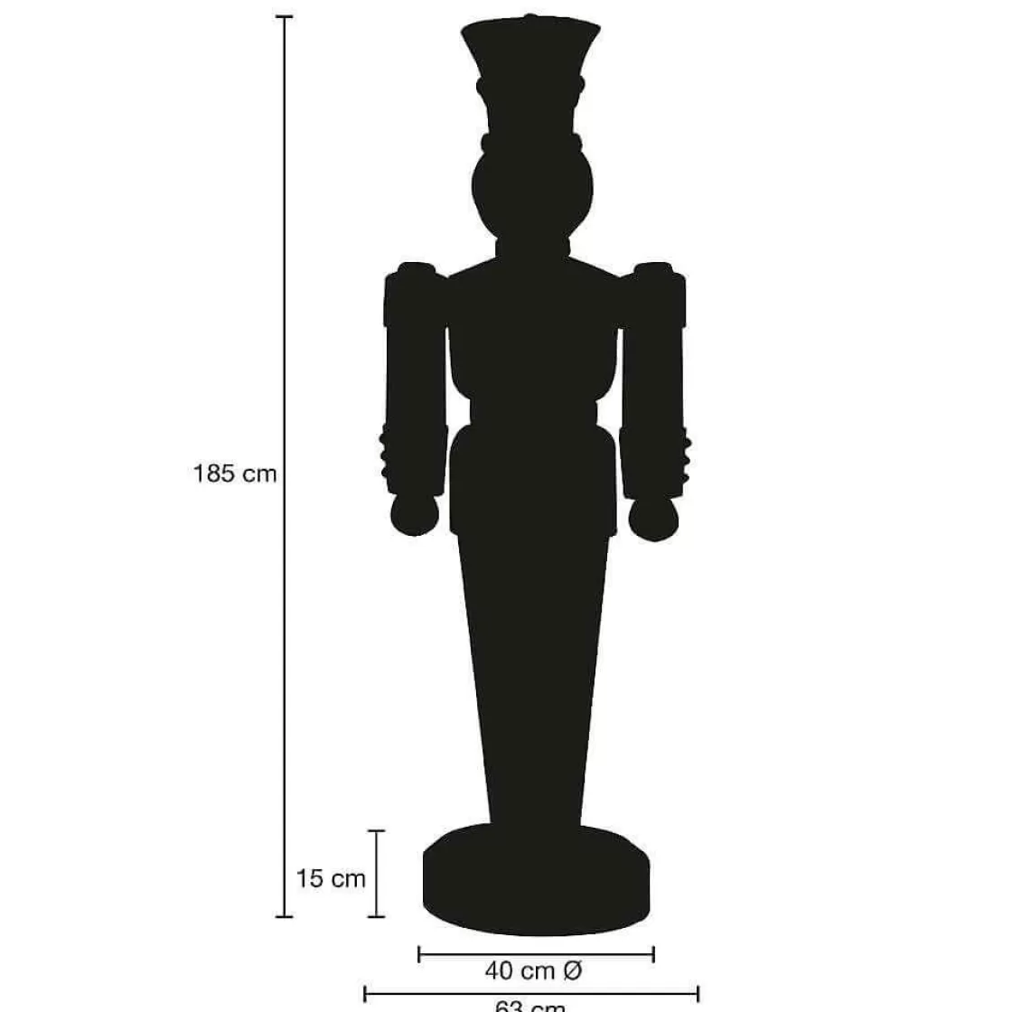 Decoración Navideña Xxl>DecoWoerner Figura De Soldado, 185 Cm