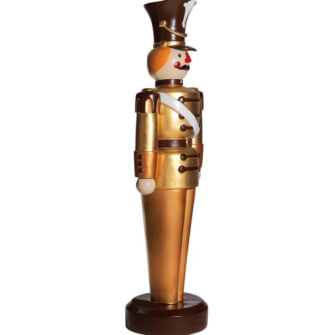 Decoración Navideña Xxl | Figuras De Navidad>DecoWoerner Figura De Soldado 185 Cm, Dorada-, Totalmente De Plástico marrón