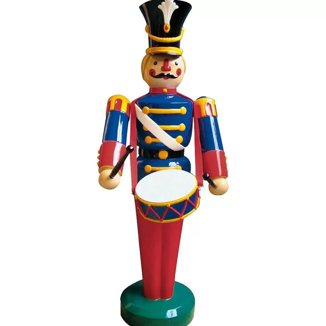 Decoración Navideña Xxl | Figuras De Navidad>DecoWoerner Figura De Soldado Con Tambor, 185 Cm multicolor