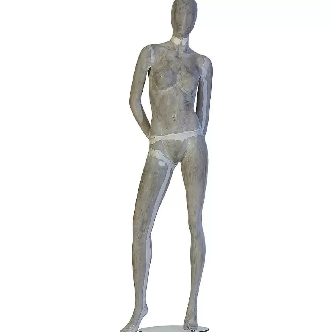 Maniquíes>DecoWoerner Figura De Ventana "Escultura" Señora, Manos Detrás De B-ware multicolor