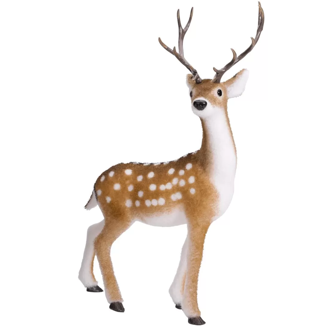 Decoración De Animales | Decoración De Otoño>DecoWoerner Figura Deco Ciervo Animal Con Cornamenta 27 X 18 X 56 Cm marrón