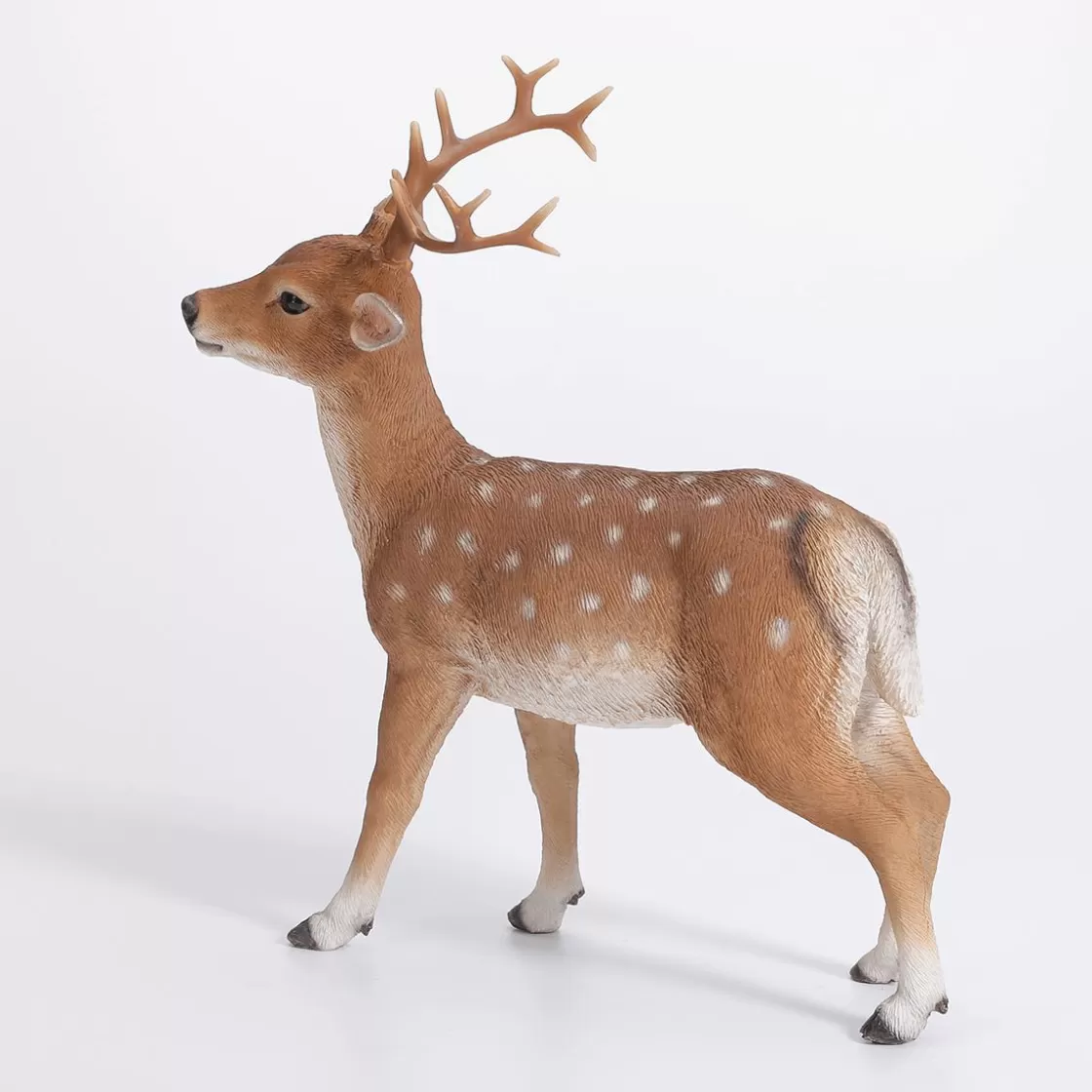 Decoración De Animales | Decoración De Otoño>DecoWoerner Figura Decorativa De Ciervo Hecha De Poliresina 23 X 20 X 6 Cm (H X L X P) marrón