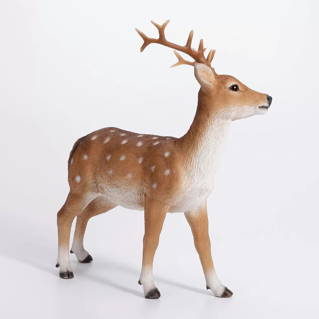 Decoración De Animales | Decoración De Otoño>DecoWoerner Figura Decorativa De Ciervo Hecha De Poliresina 23 X 20 X 6 Cm (H X L X P) marrón
