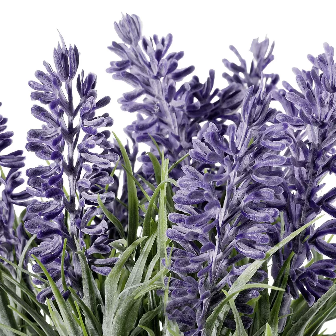 Plantas De Interior | Flores Artificiales>DecoWoerner Flor Artificial De Lavanda En Maceta De Papel 20 Cm violeta