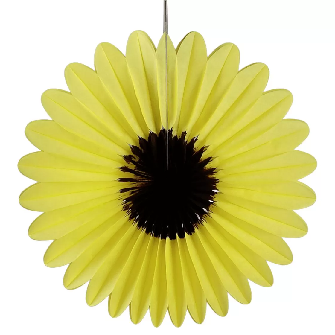 Decoración De Verano>DecoWoerner Flor De Girasol De Papel De Nido De Abeja, Ignífugo 40 Cm amarillo