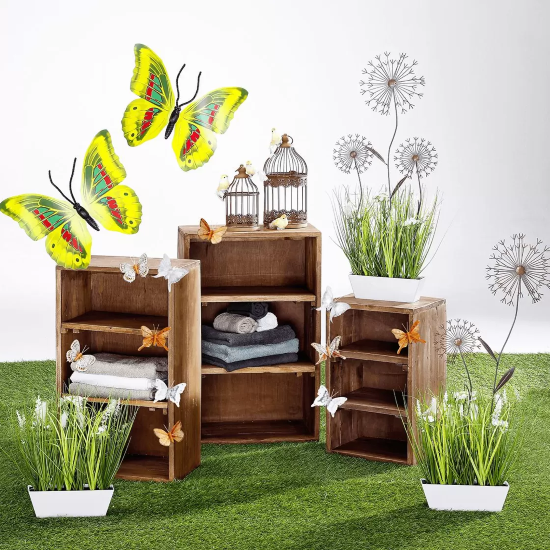 Decoración De Verano | Decoración De Primavera>DecoWoerner Flor De Metal Decorativa Plug 50 Cm marrón