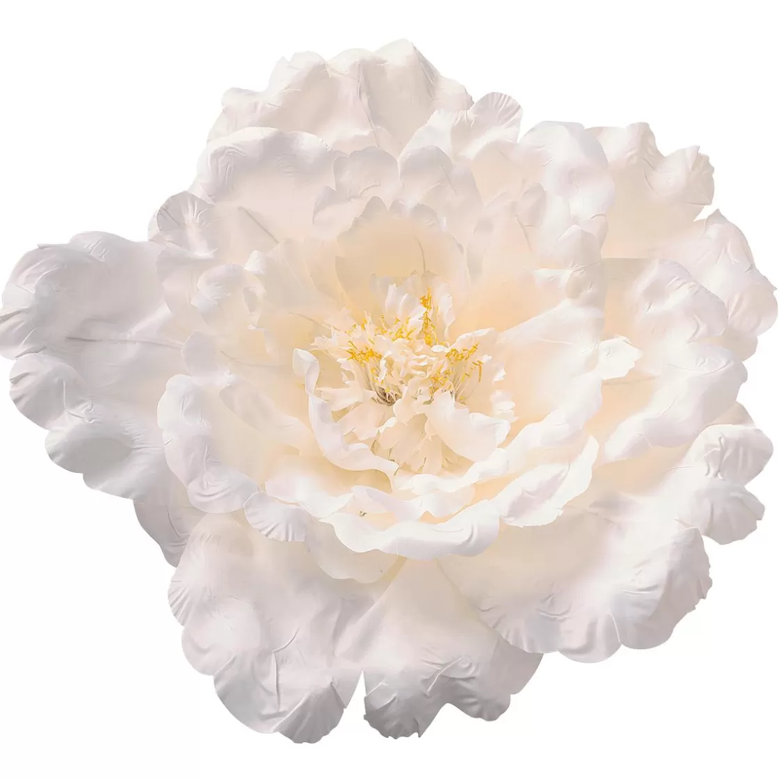 Decoración De Primavera | Cabezas De Flores Artificiales>DecoWoerner Flor De Peonía XL 65 Cm Ø, Blanca blanco