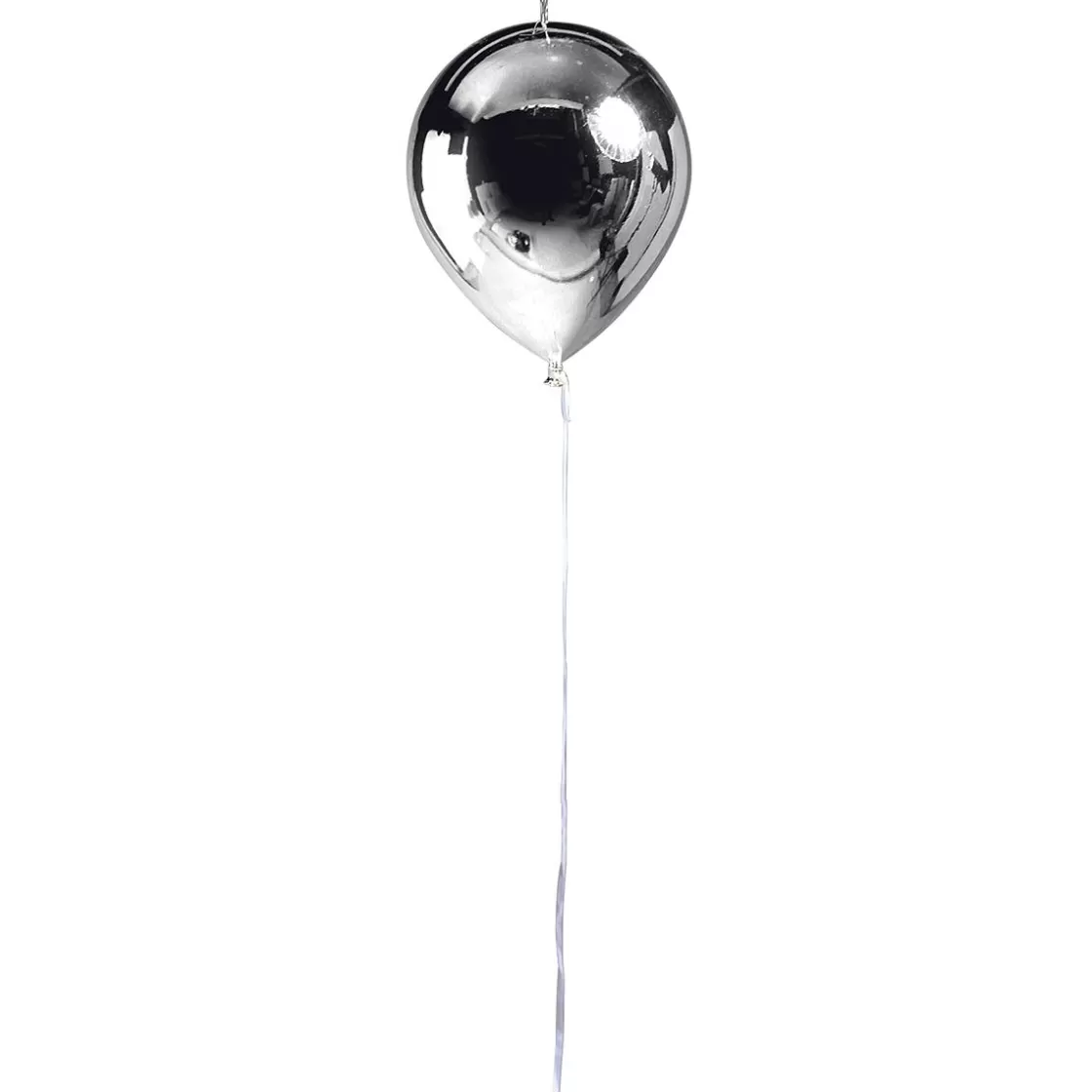 Decoración Temática>DecoWoerner Globo De Plástico Metálico Ø 28 Cm plata