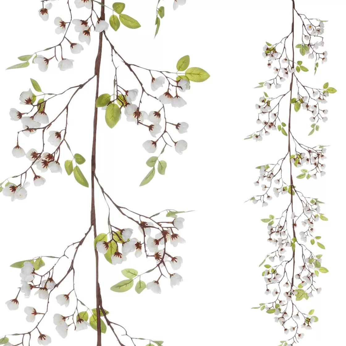 Decoración De Primavera | Guirnaldas Y Vides>DecoWoerner Guirnalda Artificial De Cerezos En Flor 140 Cm blanco