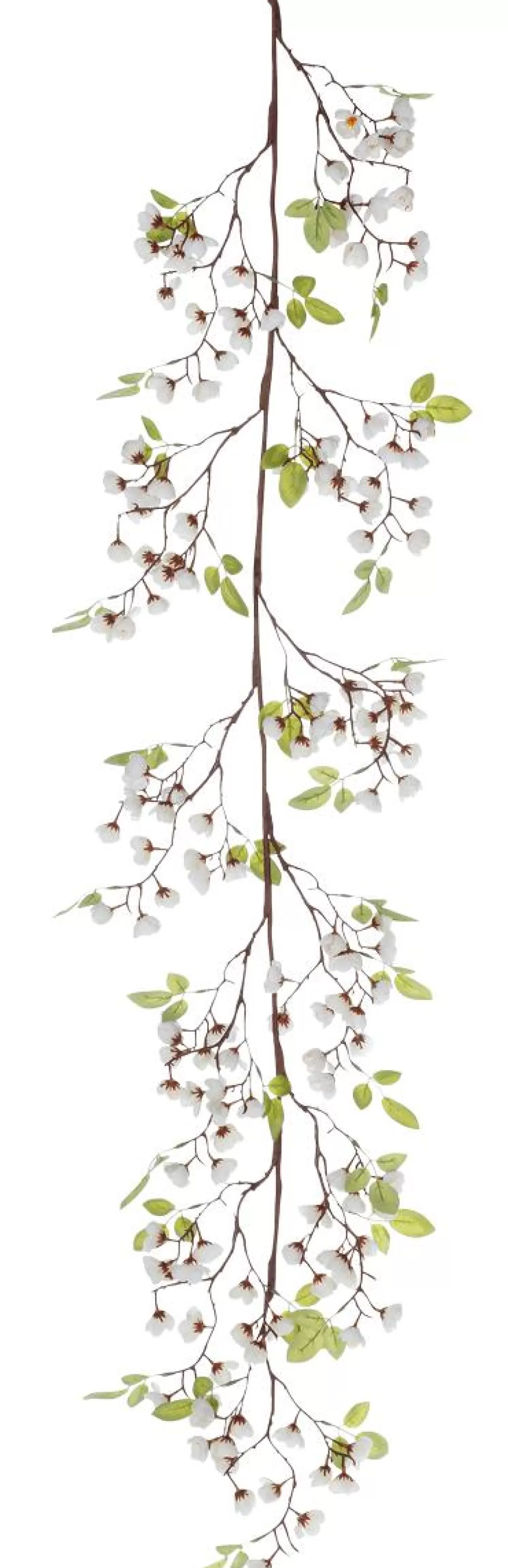 Decoración De Primavera | Guirnaldas Y Vides>DecoWoerner Guirnalda Artificial De Cerezos En Flor 140 Cm blanco