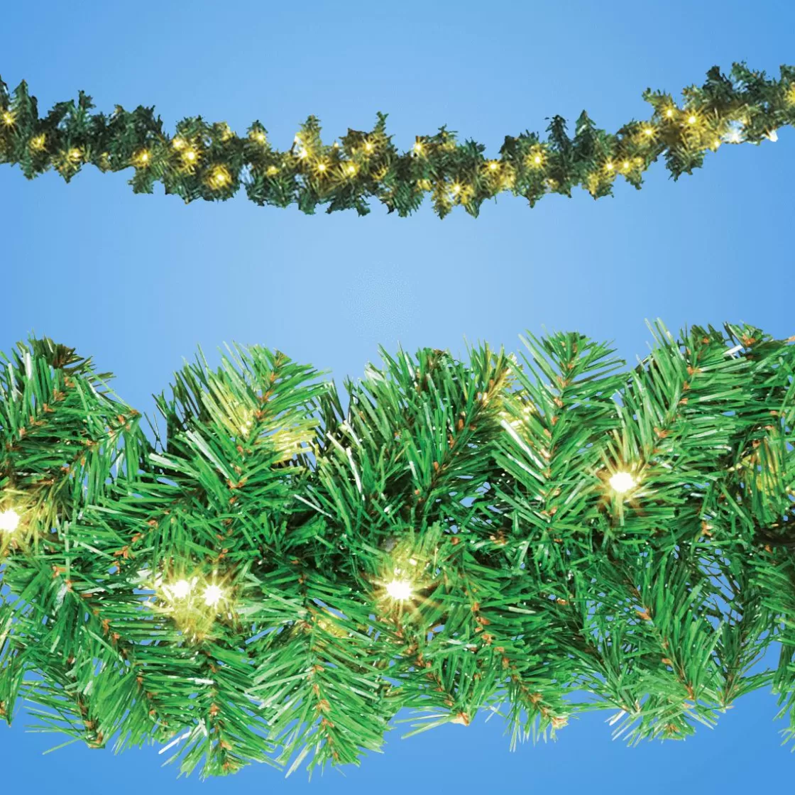 Guirnaldas De Navidad>DecoWoerner Guirnalda De Abeto Basic, LED, 270 Cm, Ø 17 Cm verde