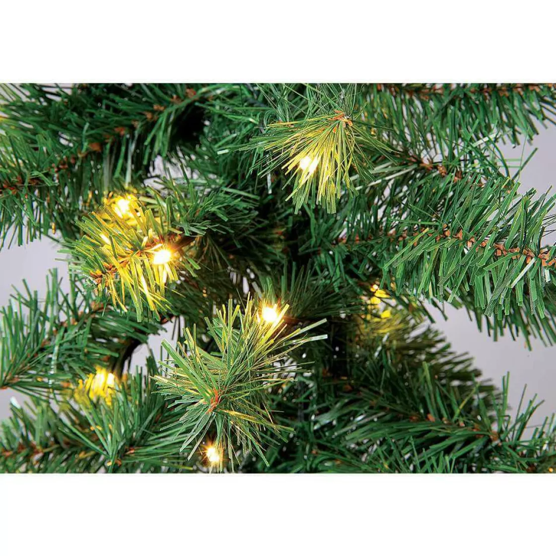 Guirnaldas De Navidad>DecoWoerner Guirnalda De Abeto Deluxe, LED, 270 Cm, Ø 25 Cm verde