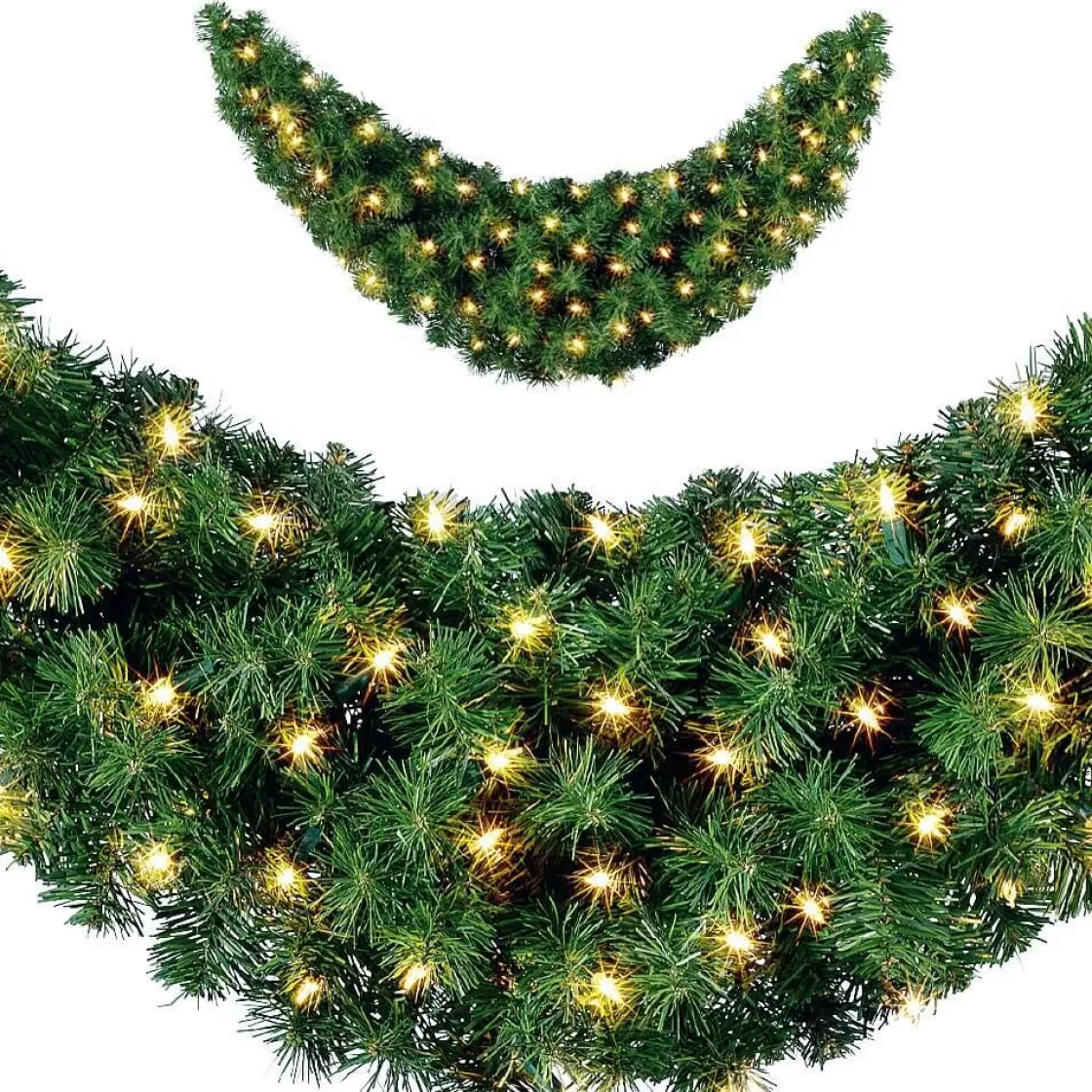 Guirnaldas De Navidad>DecoWoerner Guirnalda De Abeto Estándar, LED, 120 Cm, Ø 30 Cm verde