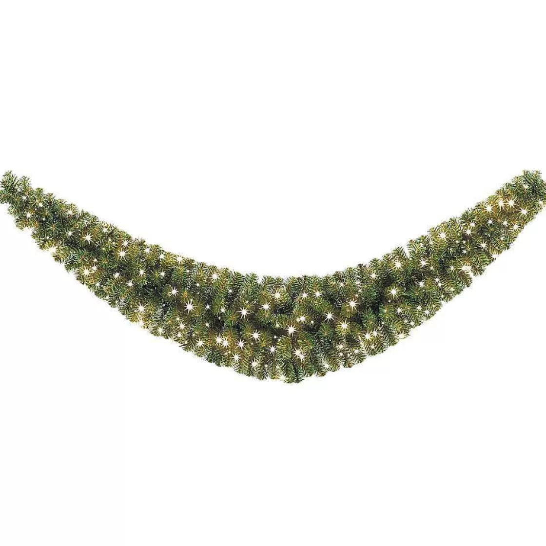 Guirnaldas De Navidad>DecoWoerner Guirnalda De Abeto Estándar, LED, 180 Cm, Ø 35 Cm verde