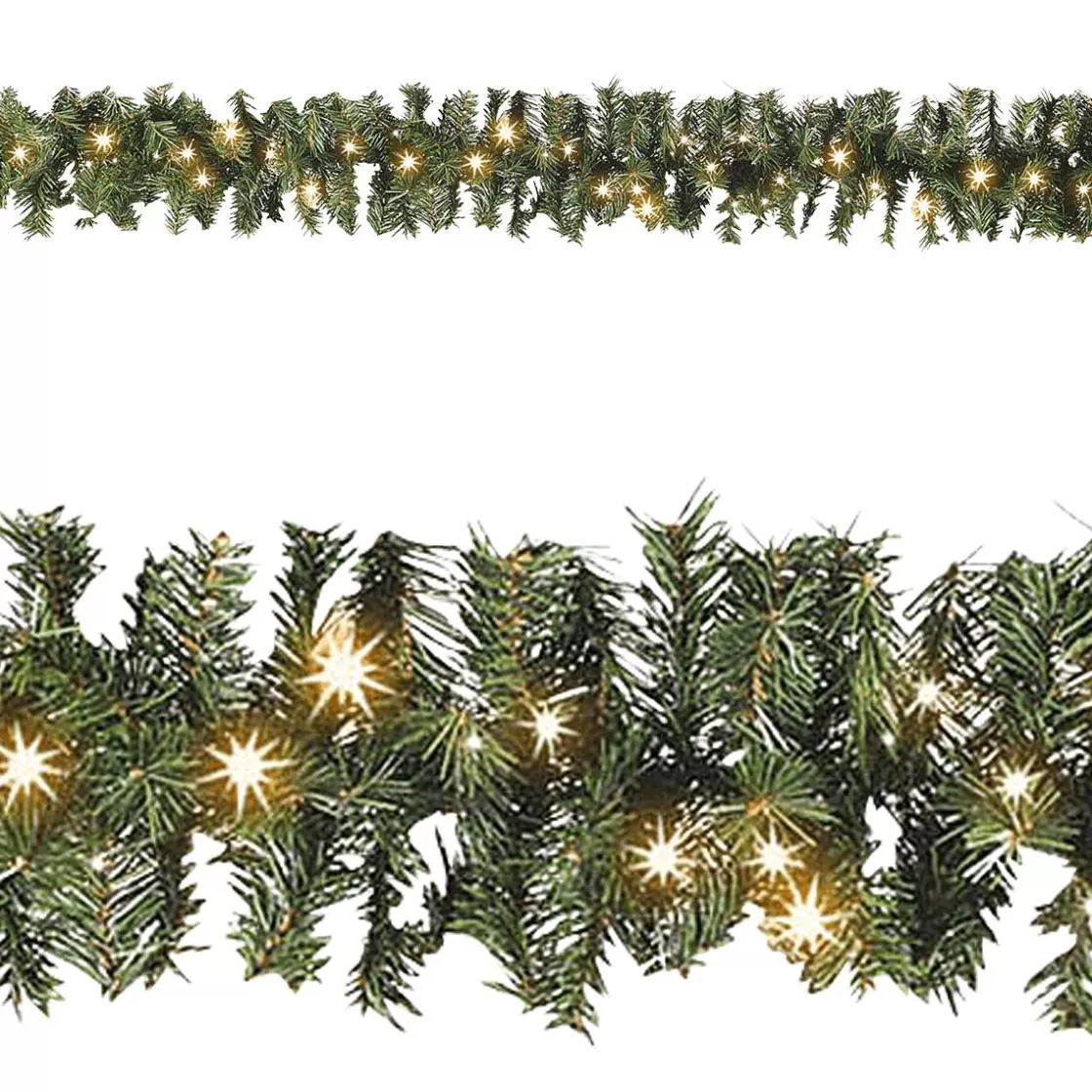 Guirnaldas De Navidad>DecoWoerner Guirnalda De Abeto Estándar, LED, 270 Cm, Ø 17 Cm verde