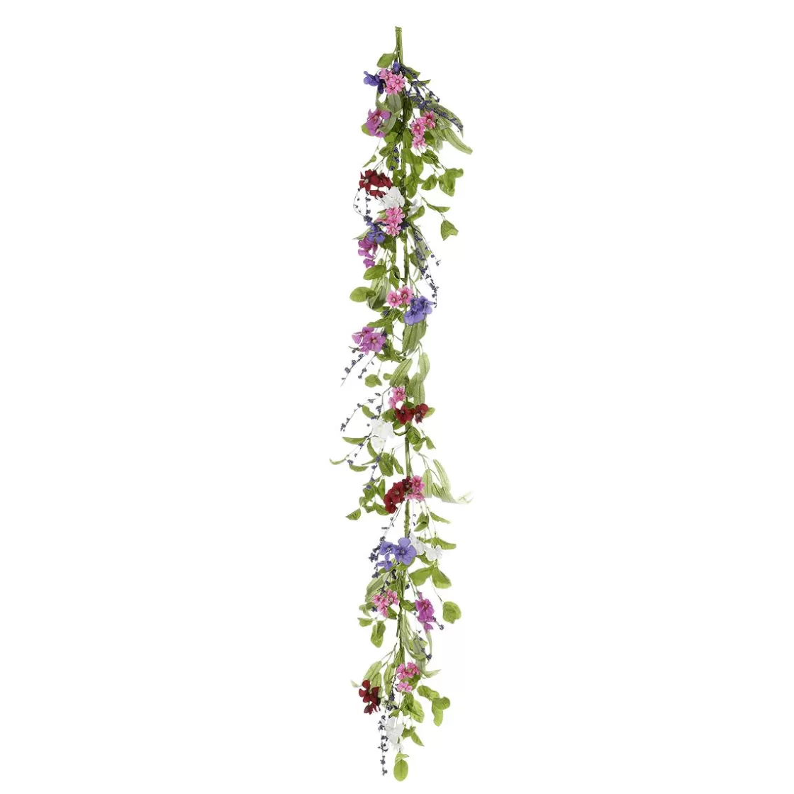 Guirnaldas Y Vides>DecoWoerner Guirnalda De Flores De Campo Artificiales Rosa Púrpura 158 Cm multicolor