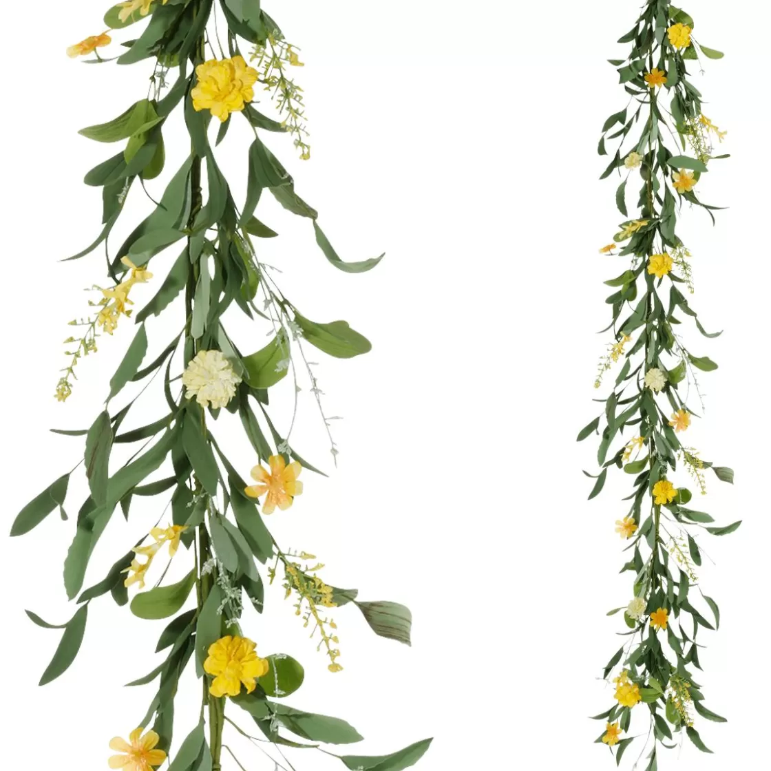 Decoración De Verano | Decoración De Primavera>DecoWoerner Guirnalda De Flores De Campo Artificiales Vid 158 Cm amarillo