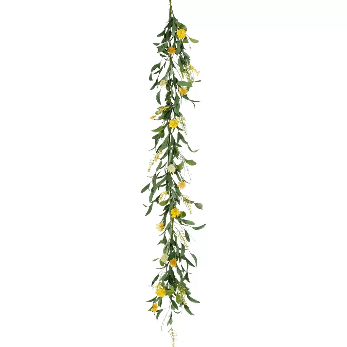 Decoración De Verano | Decoración De Primavera>DecoWoerner Guirnalda De Flores De Campo Artificiales Vid 158 Cm amarillo