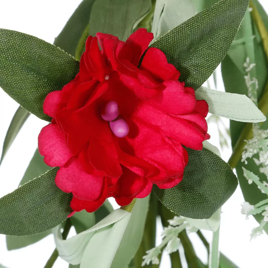 Decoración De Verano | Decoración De Primavera>DecoWoerner Guirnalda De Flores De Campo Artificiales Vid Roja Blanca 158 Cm rosa