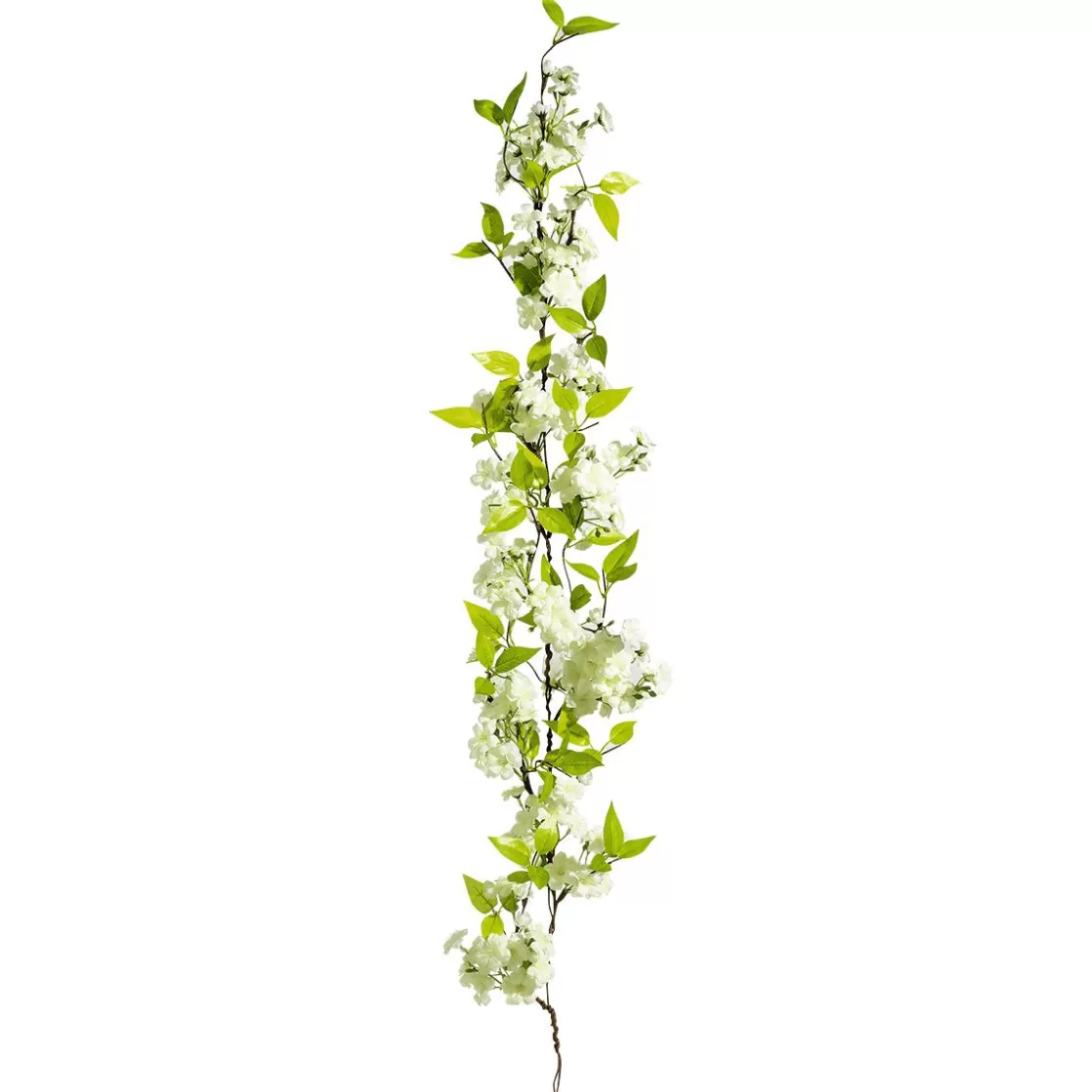 Decoración De Primavera | Guirnaldas Y Vides>DecoWoerner Guirnalda De Flores De Cerezo Artificial 110 Cm blanco