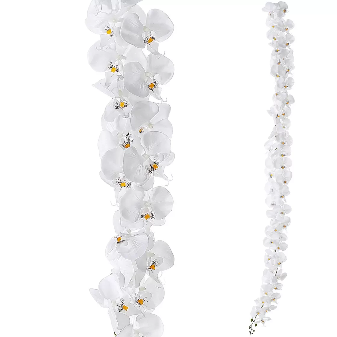 Guirnaldas Y Vides | Flores Artificiales>DecoWoerner Guirnalda De Orquídeas Artificiales Blancas 175 Cm blanco