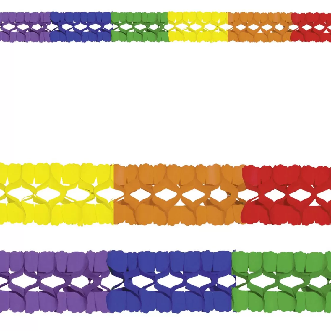 Decoración Temática>DecoWoerner Guirnalda De Papel De Colores "Carnaval" 4 M De Largo multicolor