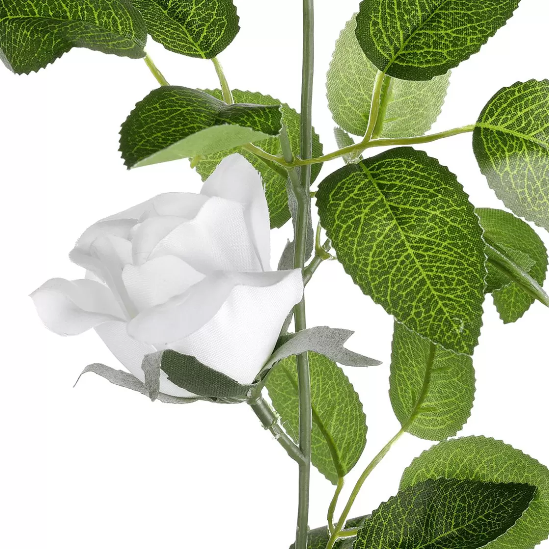 Decoración Temática | Guirnaldas Y Vides>DecoWoerner Guirnalda De Rosas Artificial 180 Cm, Color blanco