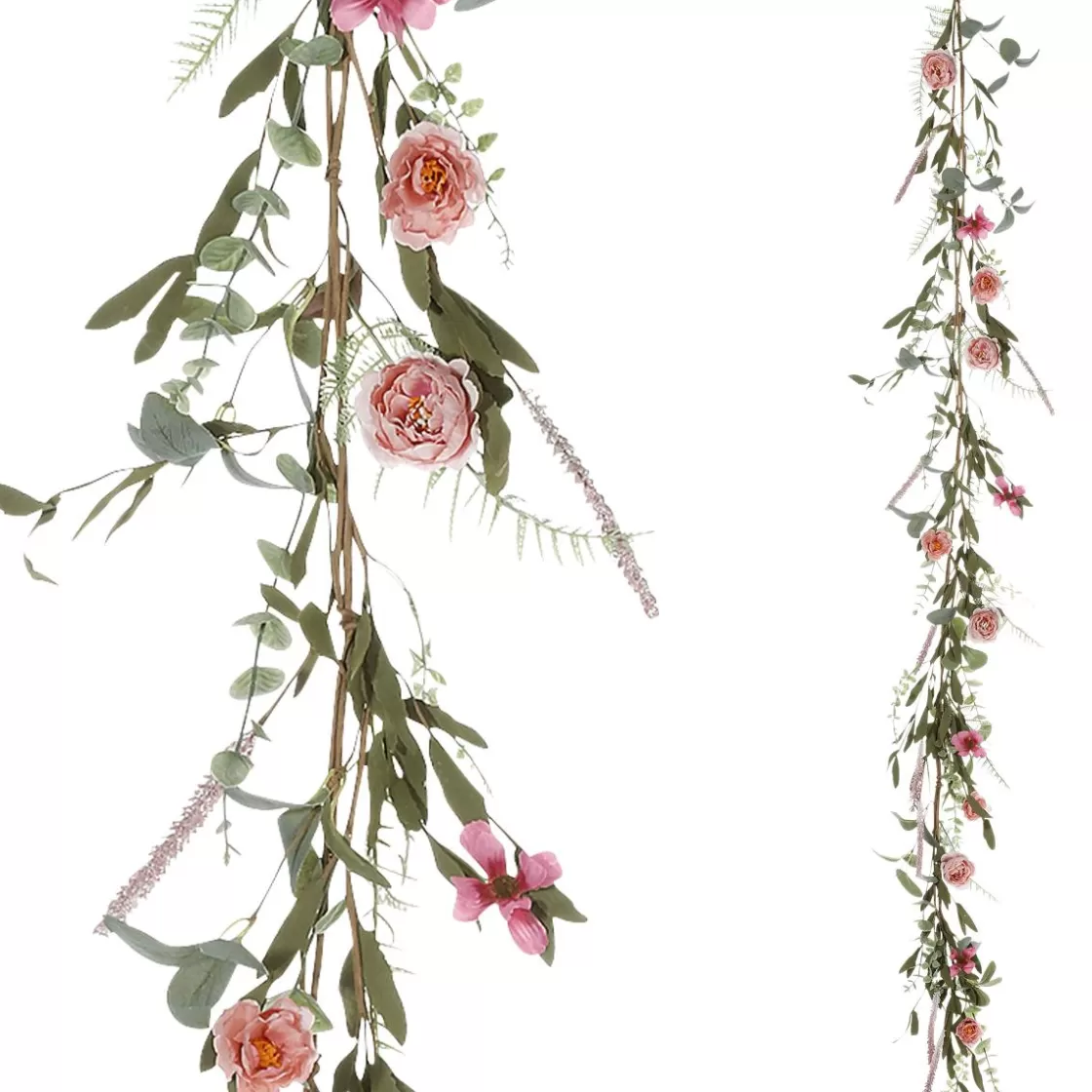 Decoración Temática | Decoración De Primavera>DecoWoerner Guirnalda De s De Eucalipto Artificial 183 Cm rosa